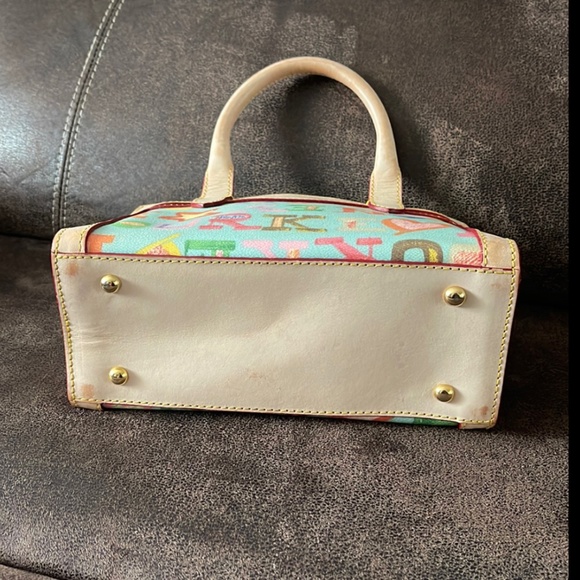 Dooney & Bourke Multicolor Mini Canvas and Leather Bag - Picture 7 of 9